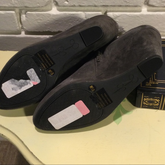 Jessica Simpson gray suede wedge boots 8.5 - Picture 8 of 8